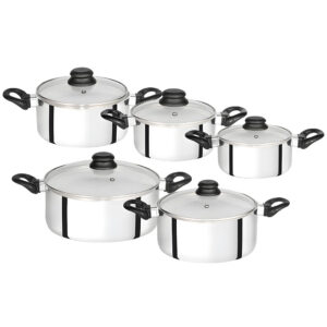 CAÇAROLA MUNDIAL ALÇA EM BAQUELITE C/ TAMPA DE VIDRO