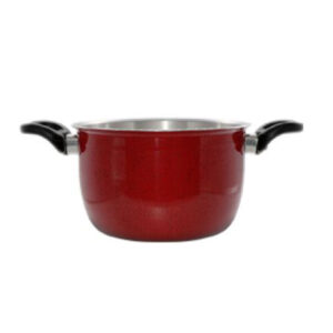 CALDEIRÃO ABAULADO GOLD AB C/ TAMPA DE VIDRO